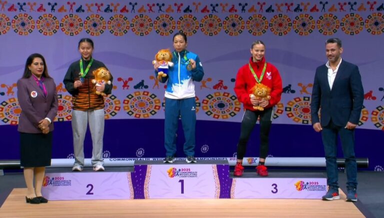 Losing that extra 1kg is a big Mirabai Chanu takes gold at Commonwealth Championship one year after Paris Olympics heartbreak
